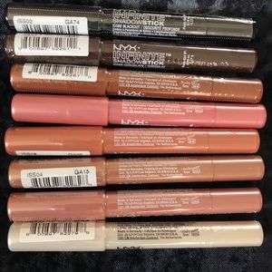 Lot of 8 NYX Shadow Sticks